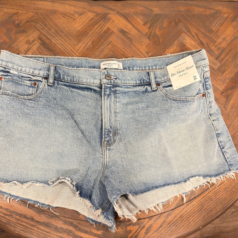 Abercrombie & Fitch Light Blue Jean Shorts
